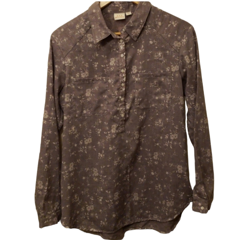 Ace Delivery Women's Floral Cottagecore Button Down Shirt